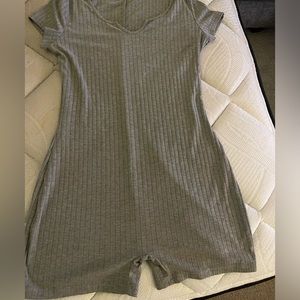 gray bodysuit romper